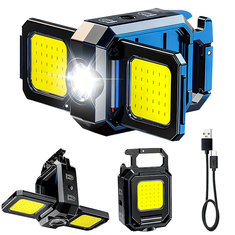 Outdoor Camping Lantern - Mini Flashlight Keychain Light COB Work