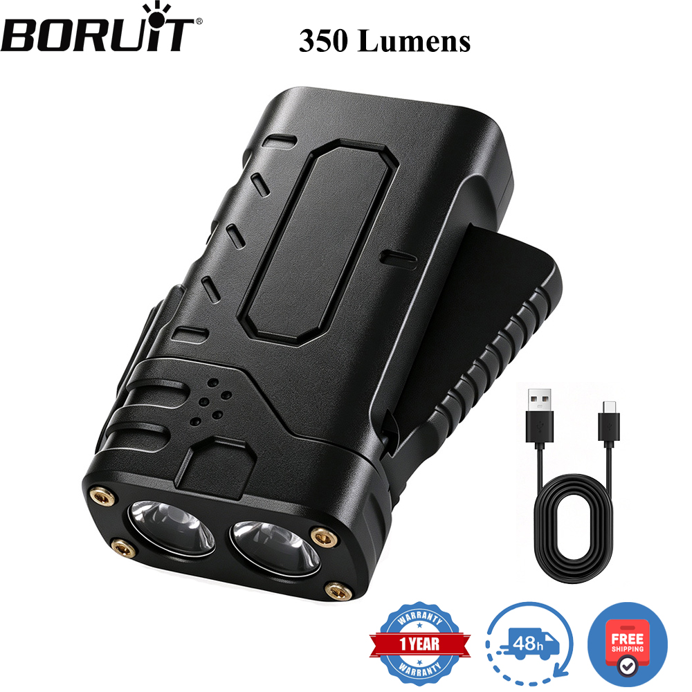 Outdoor Camping Lantern - BORUIiT Hand Crank EDC LED Flashlight