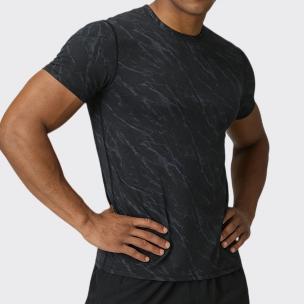Outdoor Camping Outfit - Summer Men's Quick-Dry Fitness T-Shirt Short