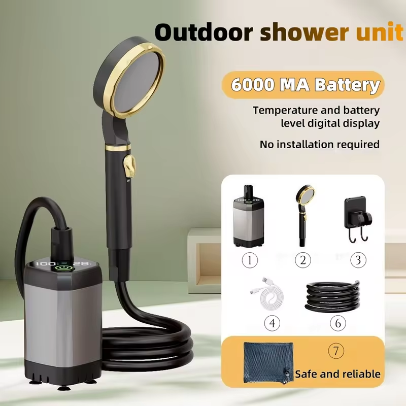 Portable Outdoor Electric Show - đánh giá và giá Outdoor Camping Shower