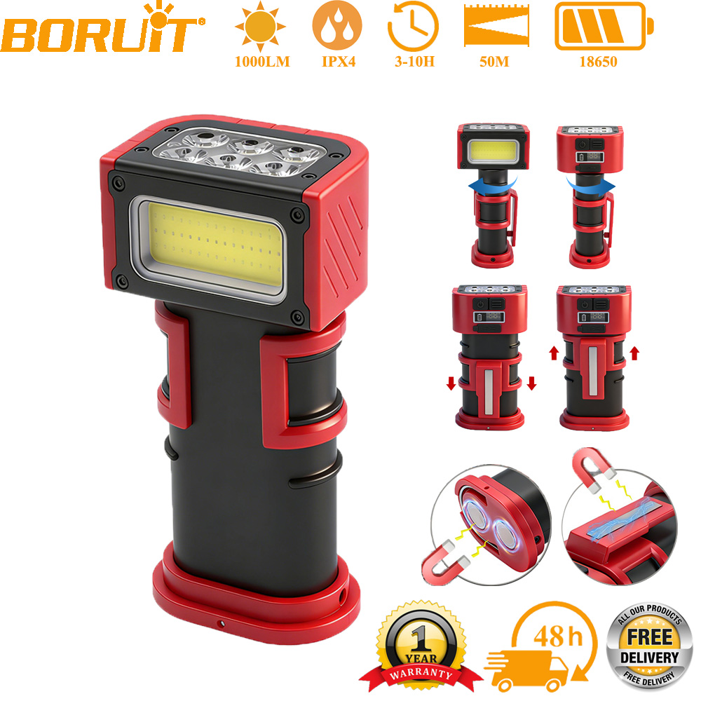 BORUiT COB LED Work Light 1000 - đánh giá và giá Outdoor Camping Adventure Lamp