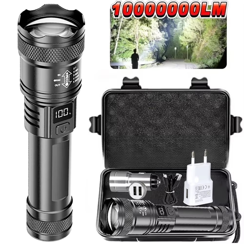 100000LM Super Bright Flashlig - đánh giá và giá Outdoor Camping Lantern