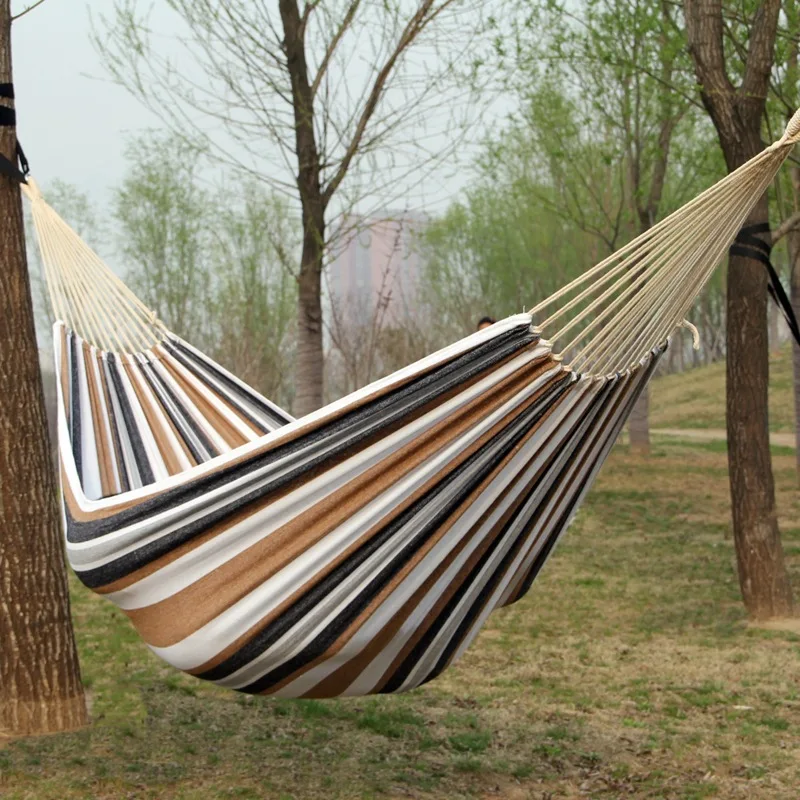 Canvas No Wooden Stick Hammock - đánh giá và giá Outdoor Indoor Camping