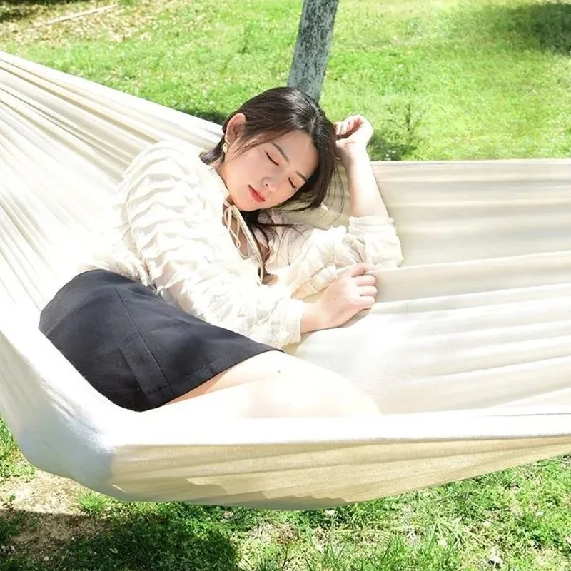 Canvas No Wooden Stick Hammock - đánh giá và giá Outdoor Indoor Camping