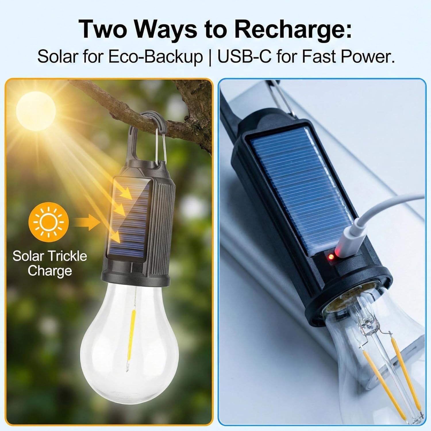 Solar LED Camping Lights Type- - đánh giá và giá Outdoor Camping Adventure Lamp