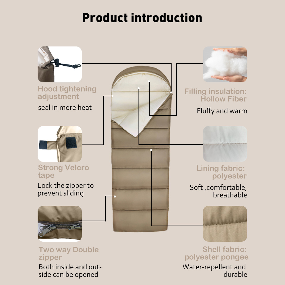 Waterproof Lightweight Adults  - đánh giá và giá Outdoor Camping Sleeping Bag