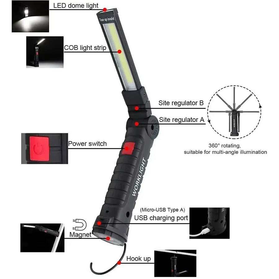 Portable LED Flashlight with M - đánh giá và giá Outdoor Camping Adventure Lamp