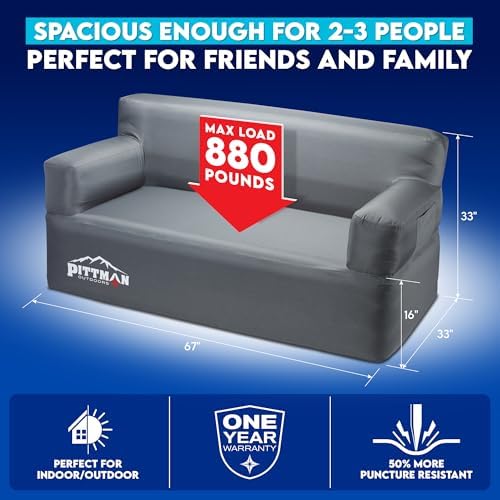 Pittman - Inflatable Couch wit - đánh giá và giá Outdoor Indoor Camping