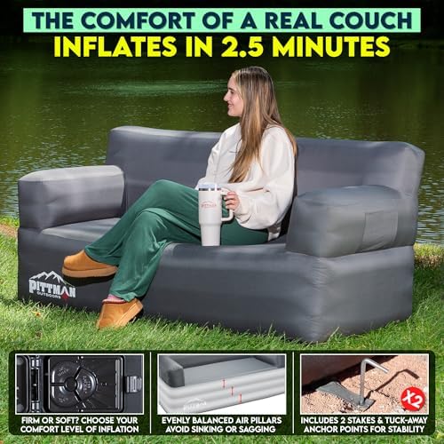 Pittman - Inflatable Couch wit - đánh giá và giá Outdoor Indoor Camping