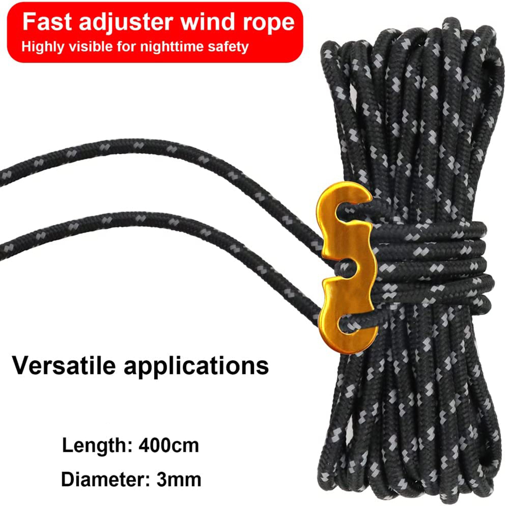 4Pcs Outdoor Guy Lines Tent Co - đánh giá và giá Outdoor Camping Canopy