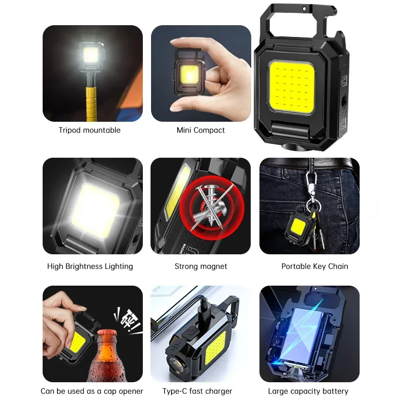 Mini Flashlight Keychain Light - đánh giá và giá Outdoor Camping Lantern