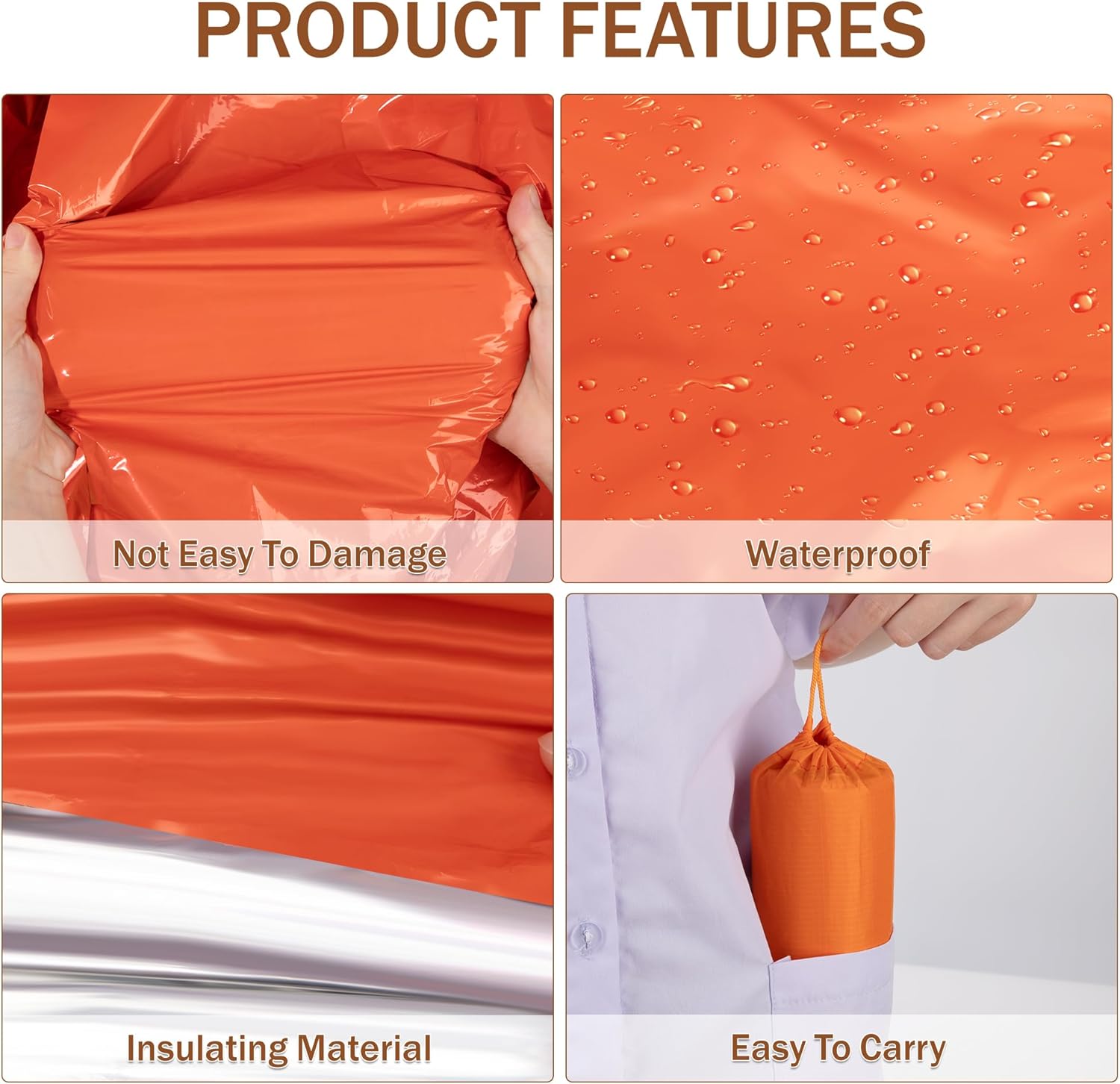 Emergency Mylar Sleeping Bag T - đánh giá và giá Outdoor Camping Sleeping Bag