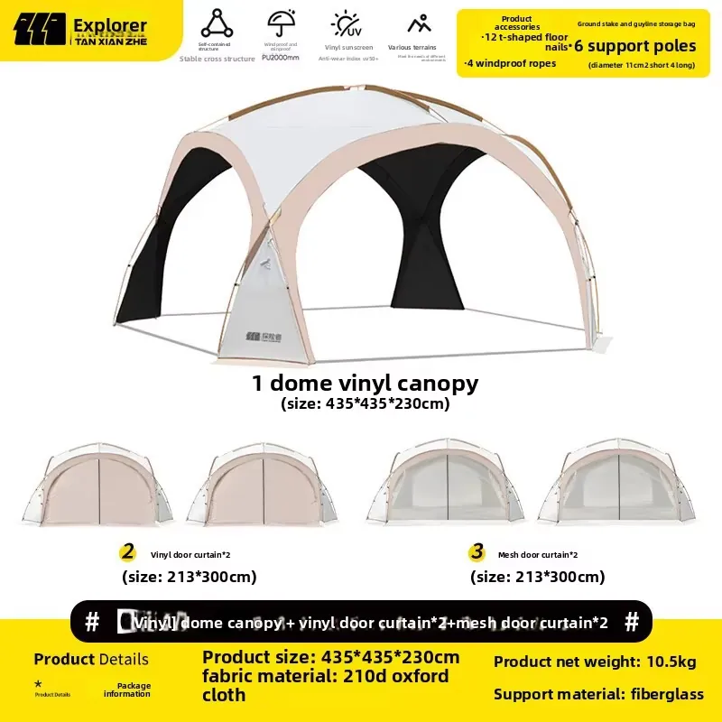 Explorer Black Vinyl Dome Tent - đánh giá và giá Outdoor Camping Gear