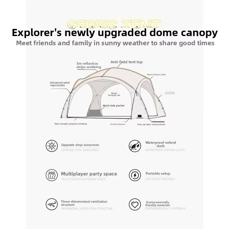 Explorer Black Vinyl Dome Tent - đánh giá và giá Outdoor Camping Gear