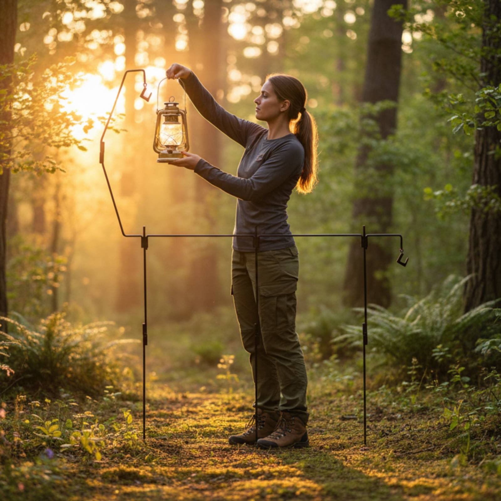 Camping Lantern Stand Easy to  - đánh giá và giá Outdoor Camping Gear