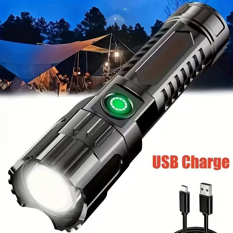 New High-power Led Flashlight  - đánh giá và giá Outdoor Camping Adventure Lamp