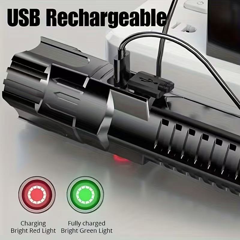 New High-power Led Flashlight  - đánh giá và giá Outdoor Camping Adventure Lamp