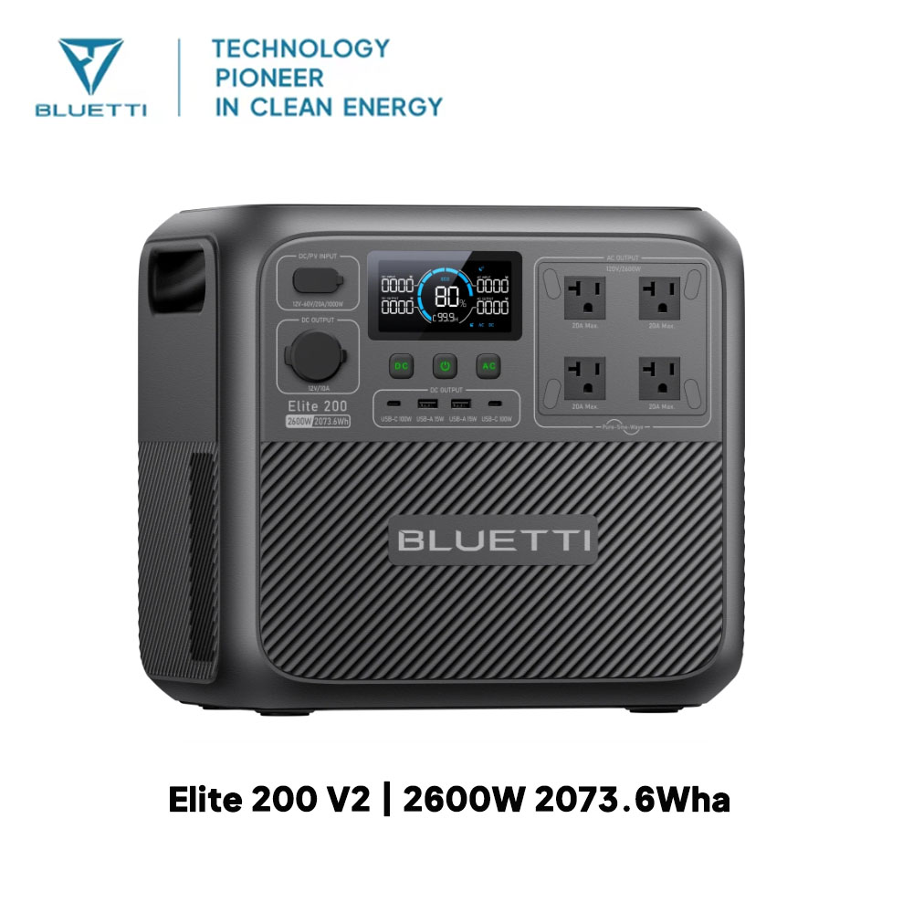 【Renew】BLUETTI Elite 200 V2 Po - đánh giá và giá Outdoor Camping Outfit