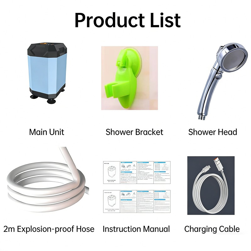 5400mAh/9000mAh Outdoor Portab - đánh giá và giá Outdoor Camping Shower