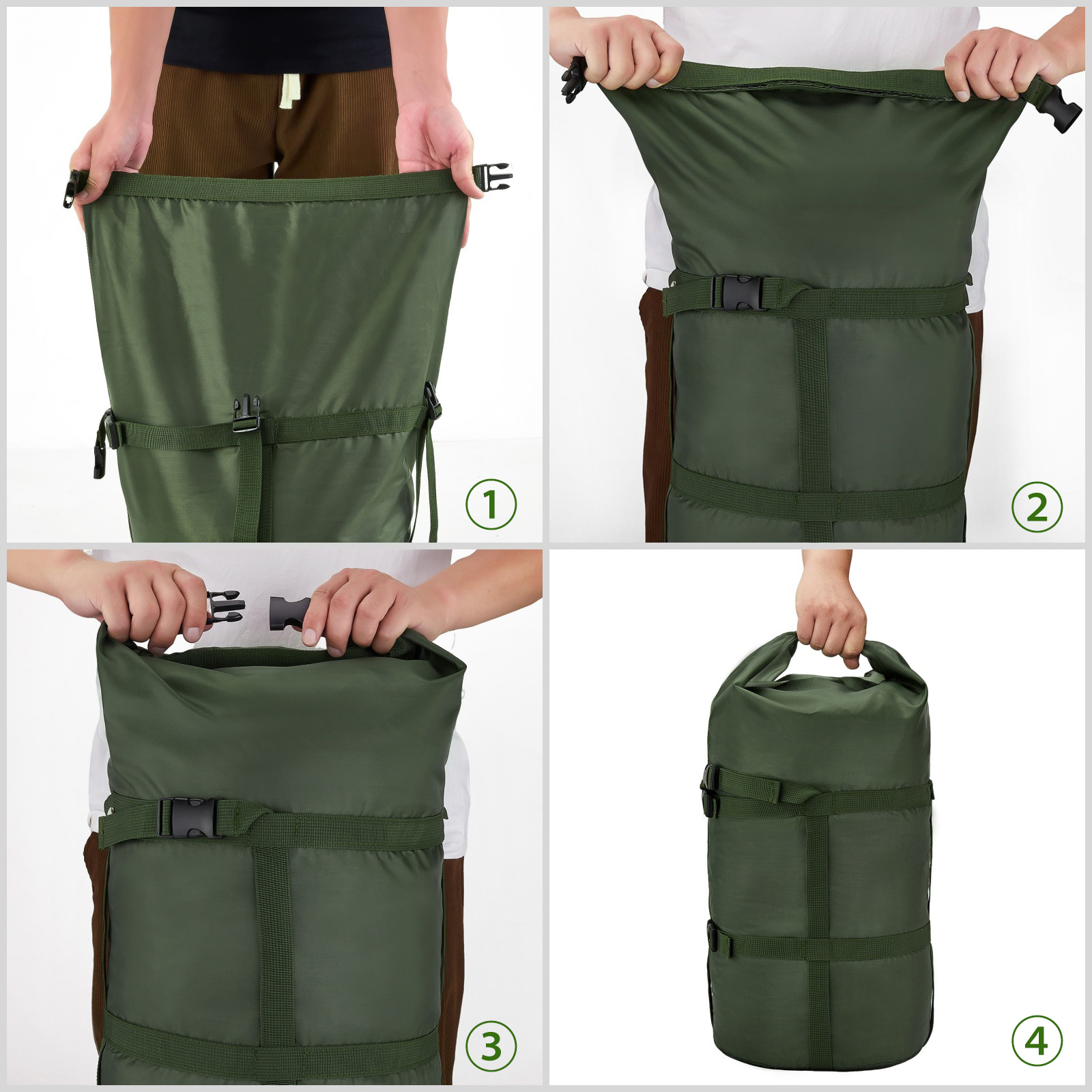 Travel Packing Bag Green Compr - đánh giá và giá Outdoor Camping Sleeping Bag