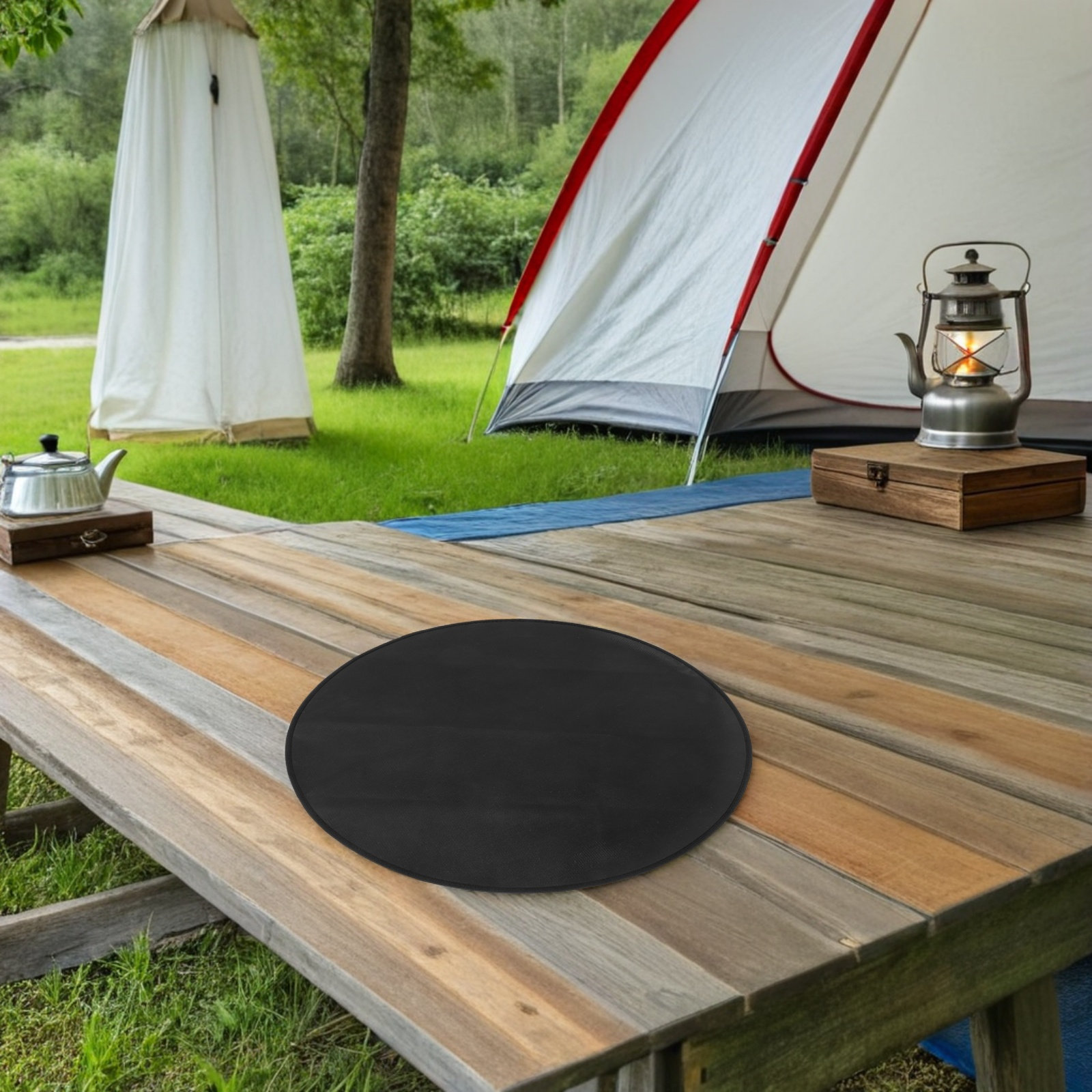 Round Fireproof Bbq Mat Heat R - đánh giá và giá Outdoor Camping Mat