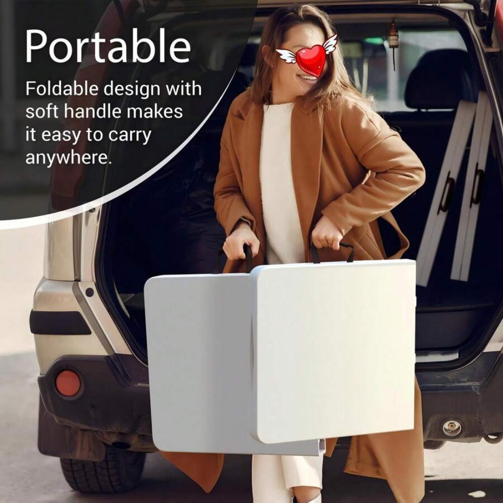 4FT Foldable Table Adjustable  - đánh giá và giá Outdoor Indoor Camping