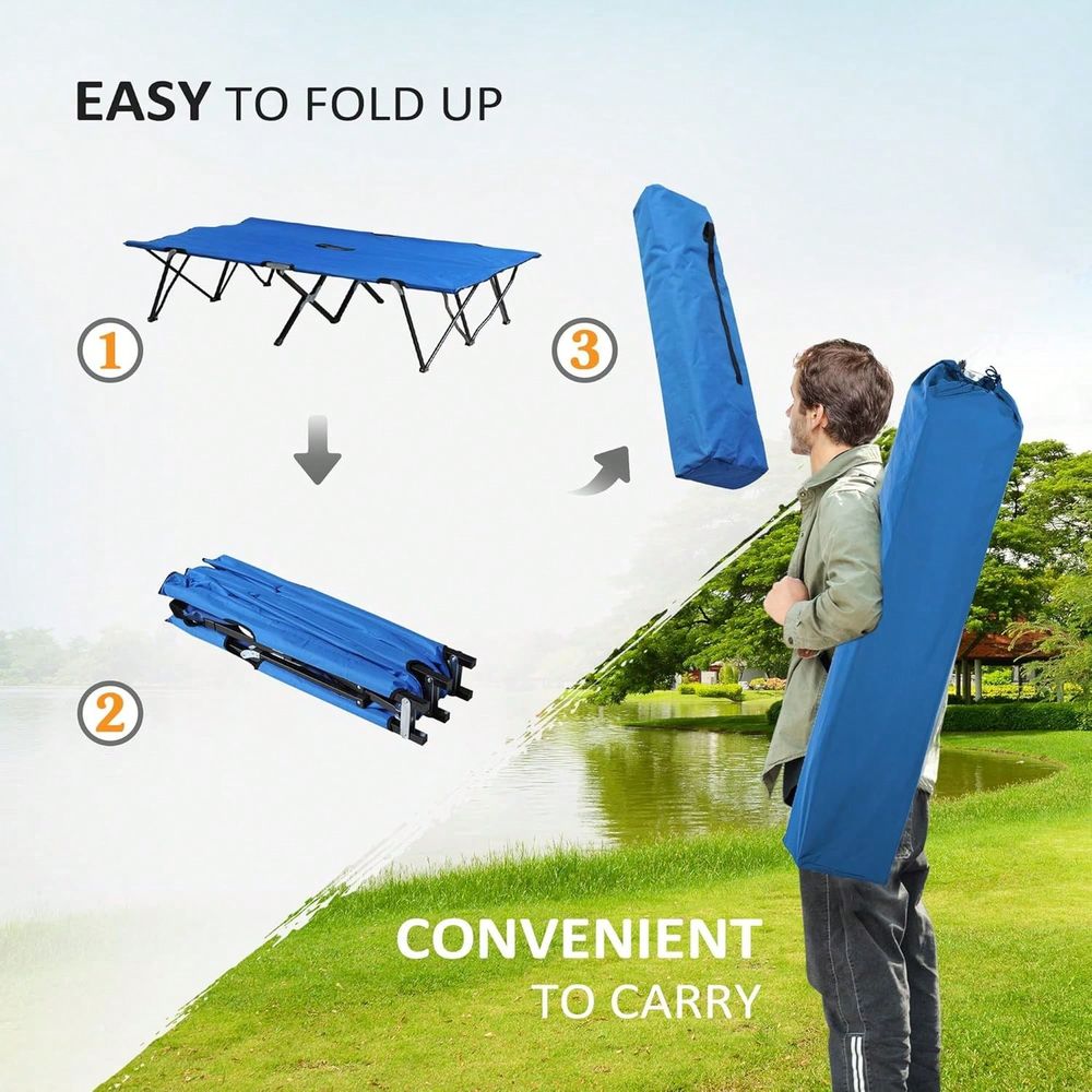 2 Person Folding Camping Cot F - đánh giá và giá Outdoor Camping Sleeping Bag