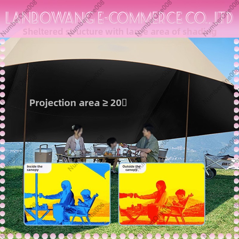 Large Thickened Waterproof Cam - đánh giá và giá Outdoor Camping Canopy